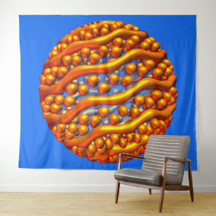 Golden Waves Tapestry