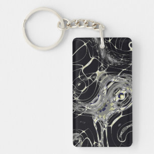 Golden Web Key Ring