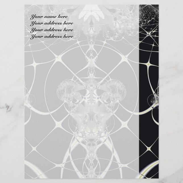 Golden Web Personalized Letterhead (Front)