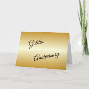 Golden Wedding Anniversary Card