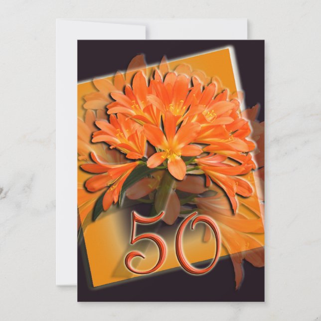 Golden Wedding Anniversary Invitation (Front)