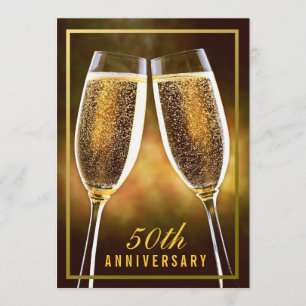 Golden Wedding Anniversary Invitation