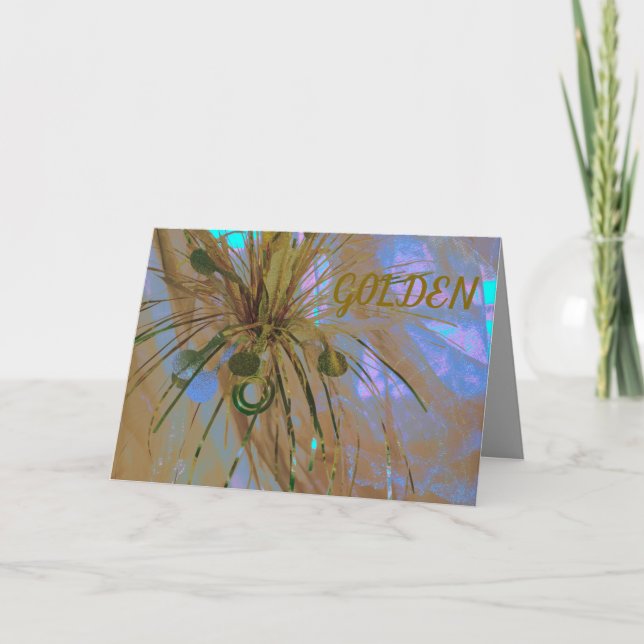 Golden Wedding Anniversary Invitation 50 year card (Front)