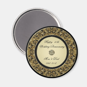 Golden Wedding Anniversary Magnet