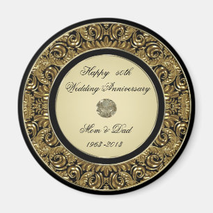 Golden Wedding Anniversary Magnet