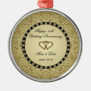 Golden Wedding Anniversary Ornament