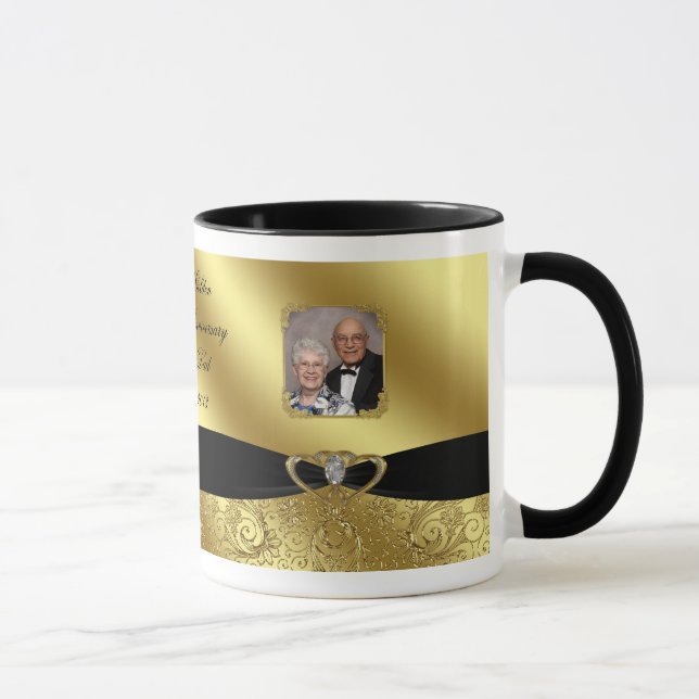 Golden Wedding Anniversary Photo Coffee Mug (Right)
