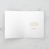 Golden wedding anniversary photo husband card (Inside)