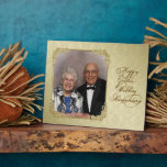 Golden Wedding Anniversary Photo Plaque<br><div class="desc">A Digitalbcon Images Design featuring a Gold Colour and flourish design with a variety of custom images, shapes, patterns, styles and fonts in this one-of-a-kind "50th Wedding Anniversary" Photo Plaque. This elegant and attractive design makes the ideal gift for the Anniversary Couple on their 60th Wedding Anniversary. Preserve those precious...</div>