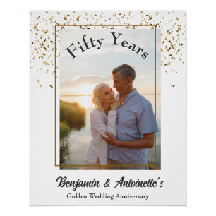 Golden Wedding Anniversary Poster