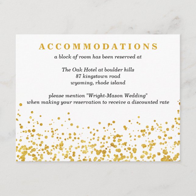 Golden wedding enclosure card (Front)