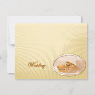 Golden Wedding Invitation