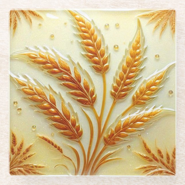 Golden Wheat Coaster (Front)