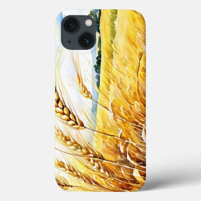 Golden Wheat Field Swaying in Summer Case-Mate iPhone Case (Back)
