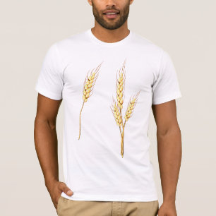 Golden Wheat Stalks Farm Harvest Grain T-Shirt