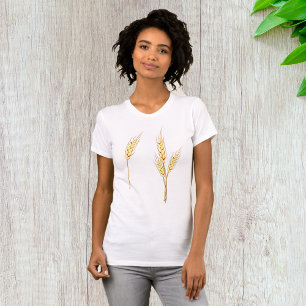 Golden Wheat Stalks Farm Harvest Grain T-Shirt