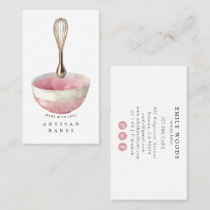 Golden Whisk Baker Pastry Chef  Business Card