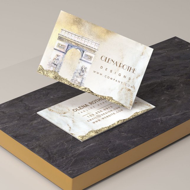 Golden white marble Designer Scribble  Business Card ( Dive into the sophistication of marble-inspired designs, combined with contemporary scribble elemen)