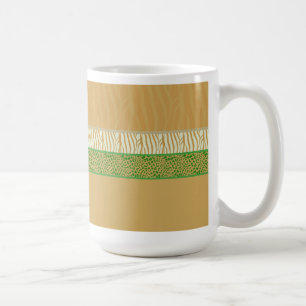 Golden Wild Animal Fur Print Coffee Mug
