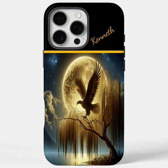 Golden Willow Tree and Eagle Case-Mate iPhone Case (Back)