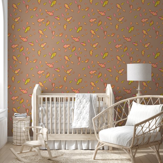 Golden Windfall Brown on Fawn Wallpaper (Kids)