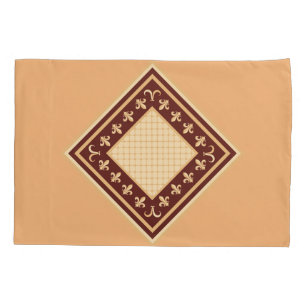 Golden Wine Reversible Pillow Case
