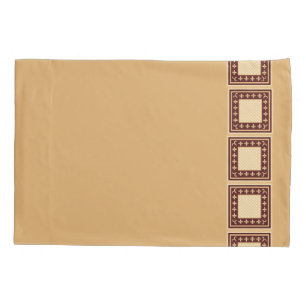Golden Wine Reversible Pillow Case