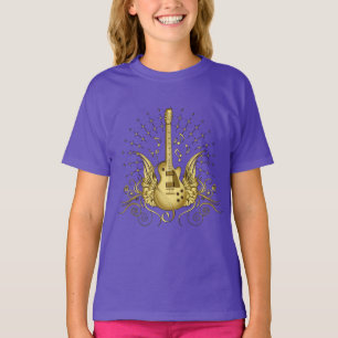 Golden Winged Guitar T-Shirt