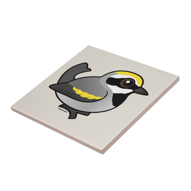 Golden-winged Warbler Tile (Side)