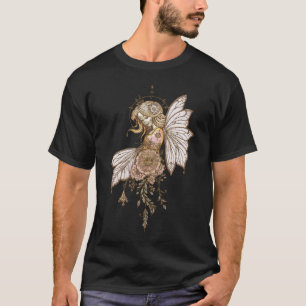 Golden wings and blooming dreams,the magical fairy T-Shirt