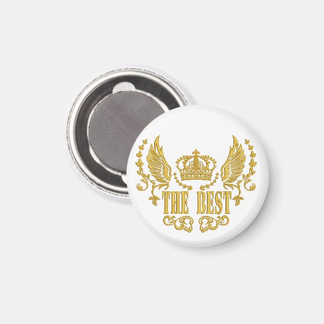 Golden Wings Crown The Best  Magnet (Front/Back)