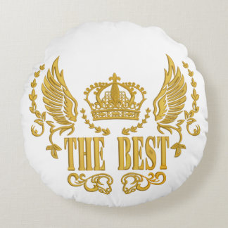 Golden Wings Crown The Best Round Cushion