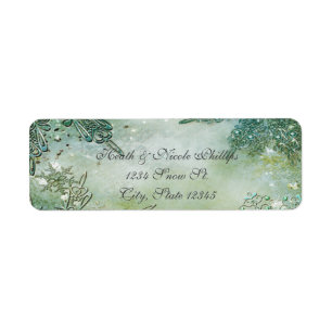 Golden Winter Wonderland Elegant Magical Snowflake