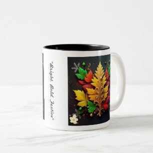 "Golden Winter Wonderland" Two-Tone Coffee Mug