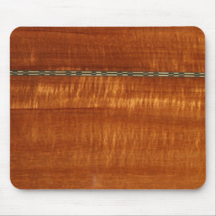 Golden wood grain with inlay background mouse mat