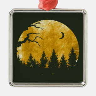 Golden Woods Metal Tree Decoration