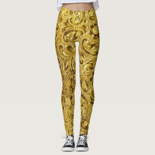 Golden World - Power Yoga Leggings