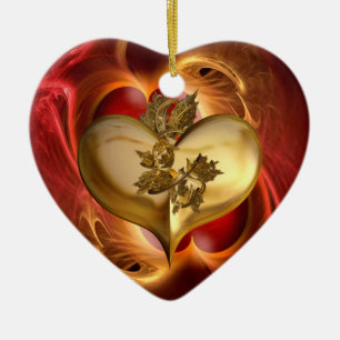 Golden Years / Heart by Heart Ceramic Tree Decoration