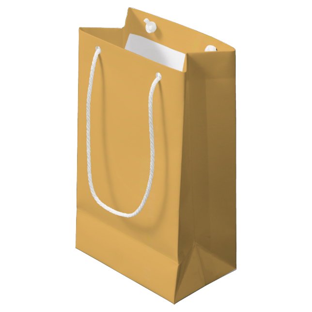 Golden Yellow 4516 Small Gift Bag (Front Angled)