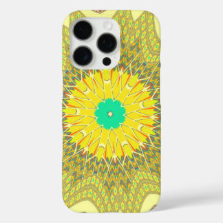 Golden Yellow African ethnic tribal pattern Art iPhone 16 Pro Case