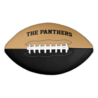 Golden Yellow and Black Custom Football American Football