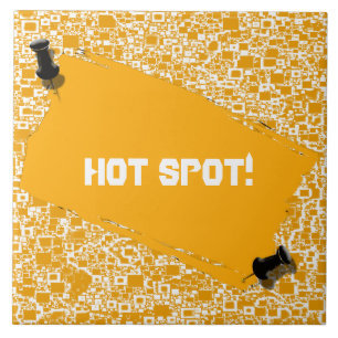 Golden Yellow and White Mini Tile Design