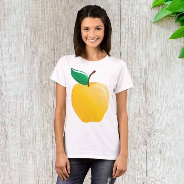 Golden Yellow Apple T-Shirt (Creator Uploaded)