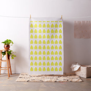 Golden Yellow Asian Moods Buddah Boys -Large Scale Fabric
