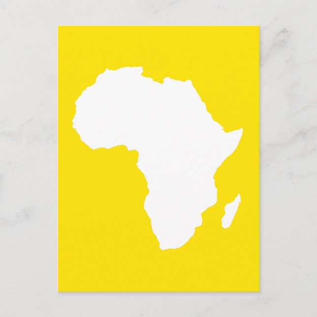 Golden Yellow Audacious Africa Postcard (Front)