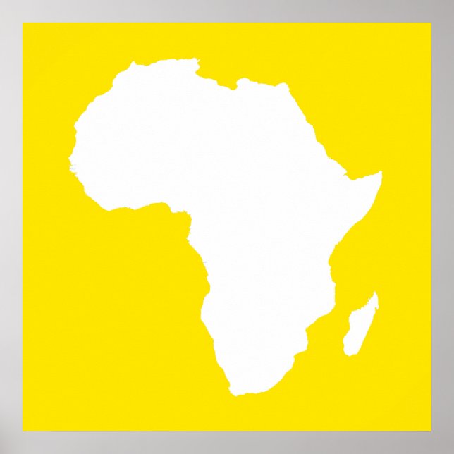 Golden Yellow Audacious Africa Poster (Front)