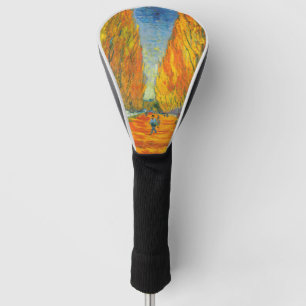 Golden Yellow Autumn Poplar Trees Van Gogh Vintage Golf Head Cover