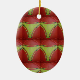 Golden yellow curves.JPG Ceramic Tree Decoration