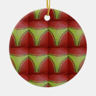 Golden yellow curves.JPG Ceramic Tree Decoration