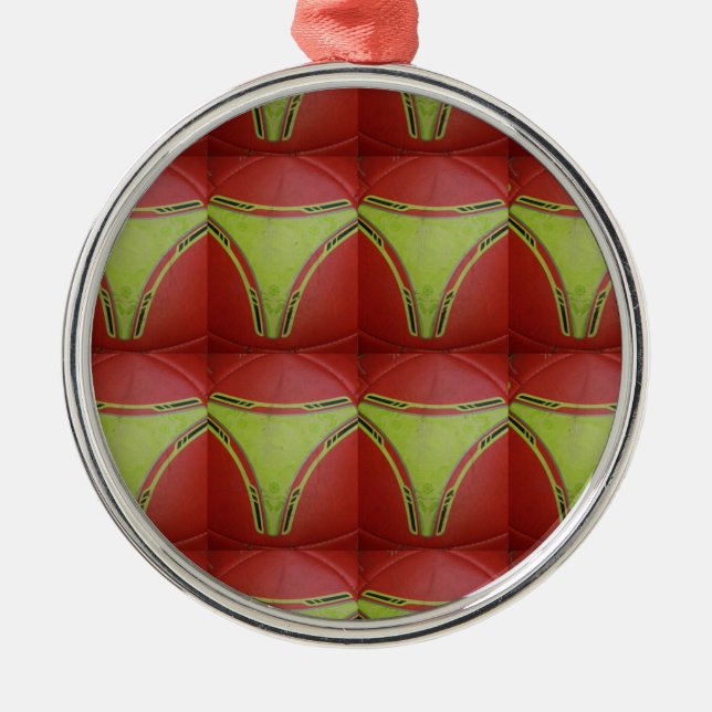 Golden yellow curves.JPG Metal Tree Decoration (Front)